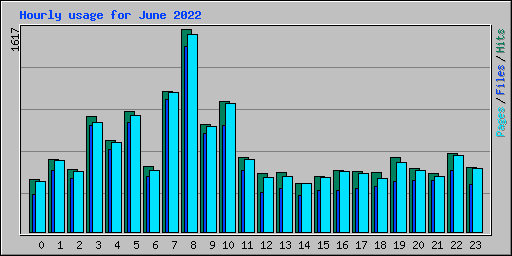 Hourly usage for June 2022