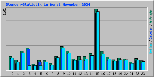 Stunden-Statistik im Monat November 2024