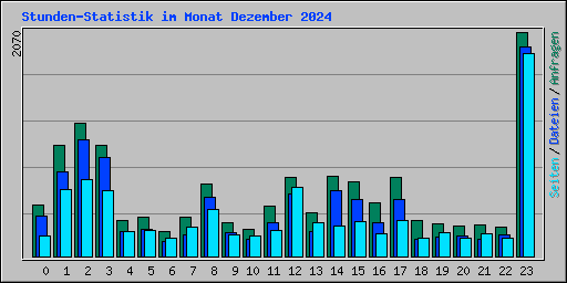 Stunden-Statistik im Monat Dezember 2024