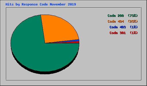 Hits by Response Code November 2019